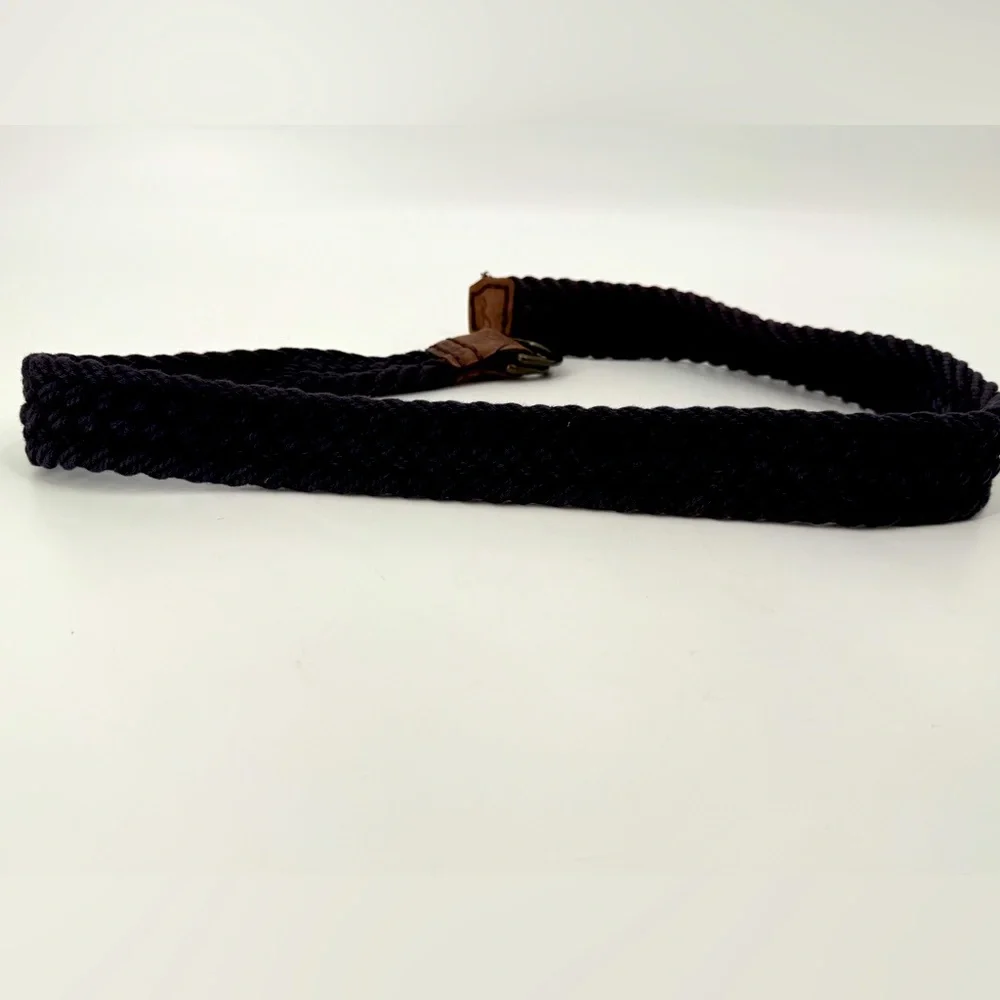 Hollister Braided Woven Cloth Double‎ Loop Belt L/XL